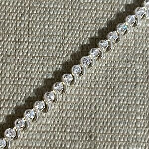 Sterling silver and CZ tennis bracelet